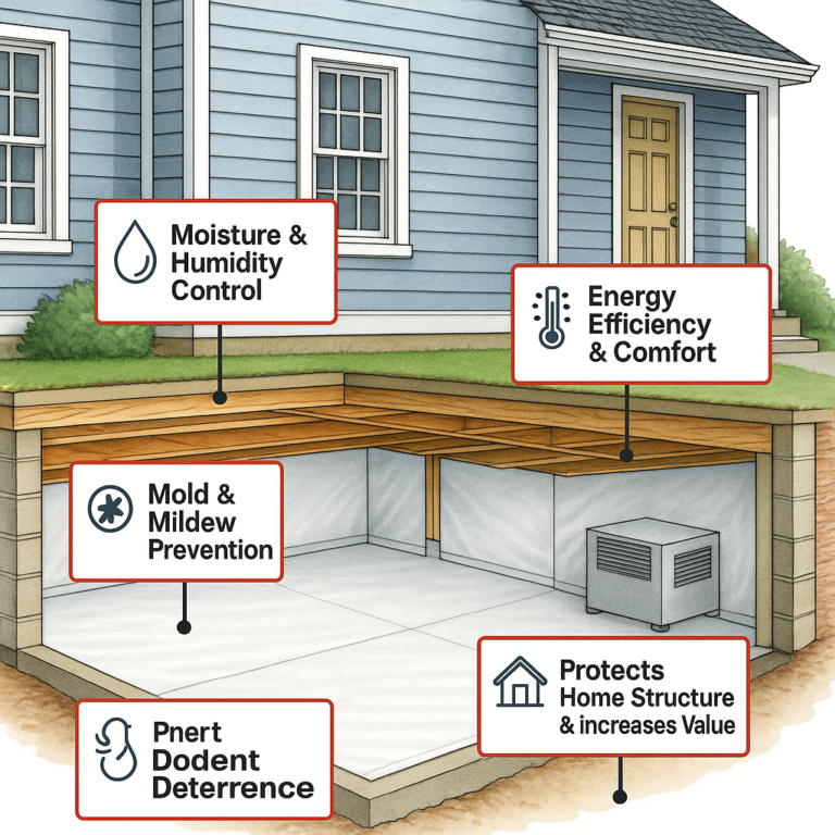 Crawl Space Encapsulation & Moisture Control | Aruza